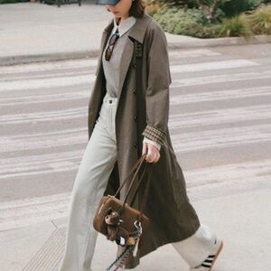 NWT - Hagar Trench Coat - Olive Brown